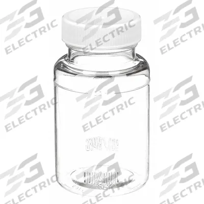 QORPAK Wide Mouth Bottle: PET, 120 mL, 4 fl oz, Closure Included, Colorless, 38-400 - PET Wide Mouth Round Lab Bottles