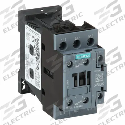 Siemens Magnetic Contactor: Non-Reversing, 3 Poles, 3NO Contacts, 25 A - Non-Reversing IEC Contactors