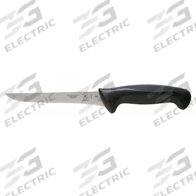 MERCER CUTLERY Boning Knife: Sharp Edge, 6 in Overall Lg, Steel Blade, Black Handle, Stamped - Boning Knives