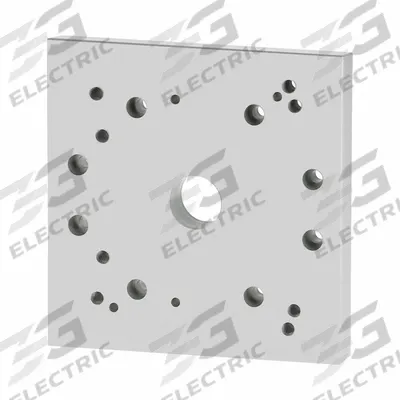 80/20 Tube Framing System Profiles: T-Slot Cobot Mounting Plate, 0.75 in H x 8 in W x 8 in L - Robot Mounts