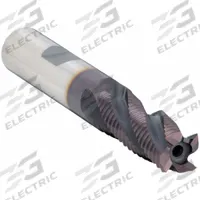 OSG Roughing End Mill: Cobalt, TiAlN Coated, 3 Flute, Fine Pitch, 1/2" Mill Dia, 1/2" LOC (MPN 4550011)
