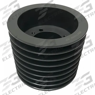 APPROVED VENDOR V-Belt Sheave: 85V1600F, 8 Groove, 16 in OD, Bushed Bore - Bushed-Bore Cast-Iron V-Belt Pulleys