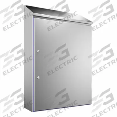 RITTAL Sloped Top Enclosure: 304 Stainless Steel, 48 in x 31 in x 12 in - Stainless Steel Enclosures