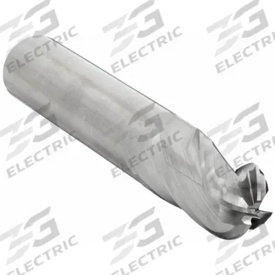 CLEVELAND Ball End Mill: Carbide, 4 Flute, 9/16" Mill Dia, 1-1/4" LOC, 3-1/2" OAL (MPN C63565) - Carbide Ball End Mills for Aluminum