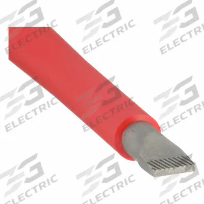 WERA Insulated Slotted Screwdriver: Kraftform, 1/4 in Tip Size, Long Lg, 10 in Overall Lg - Insulated Slotted Screwdrivers