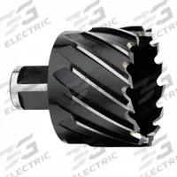 MILWAUKEE Annular Cutter: 1 5/8 in Cutter Dia, 1 in Max Cutting Dp, Black Oxide, High Speed Steel (MPN 49-59-1625). Key specifications — attr253884: No; attr253885: Black Oxide; attr253886: High Speed Steel; attr253887: Weldon Flat; attr253888: Fractional Inch; attr277149: MILWAUKEE.