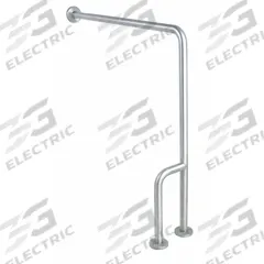 APPROVED VENDOR Floor to Wall Grab Bar: Angled, 30 in Lg, 1 1/2 in Dia, Stainless Steel, Left-Hand (MPN 4WMH2). Key specifications — Brand: APPROVED VENDOR; Mount Orientation: Left-Hand.