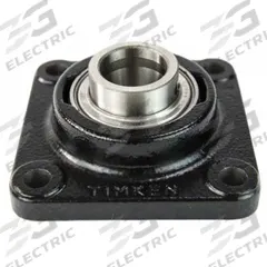 TIMKEN Flange Mount Bearing: Radial Ball, 5/8 in Bore, Cast Iron, Set Screws, 3 7/8 in Lg, Rhombus (MPN YCJT 5/8). Key specifications — Bore Type: Cylindrical; Brand: TIMKEN; Lubricant Material: NLGI 2 Lithium Complex Grease; Mounting Bolt Size: 3/8 in; Split Housing: Not Split; System of Measurement: Inch.