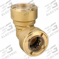 PARKER Push-Fit Elbow Fitting: 7/8 in OD x 7/8 in OD Size, Push-to-Connect x Push-to-Connect, Brass (MPN PZKPR-90E14 7/8" ELBOW). Key specifications — Brand: PARKER; Series: ZoomLock; Combine - AxBxCxD Fitting Size: 7/8 in OD x 7/8 in OD.