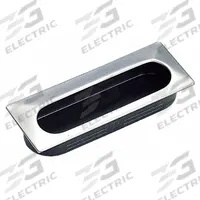 SUGATSUNE Recessed Pull Handle: Snap-In, Stainless Steel, Black, Tray, 1.4 in Overall Lg, Oval (MPN UT-75/S). Key specifications — Mounting Type: Snap-In; Brand: SUGATSUNE; Color: Black; Finish: Satin; Material Family: Stainless Steel.