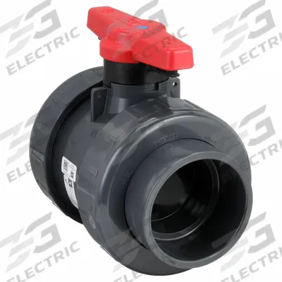 SPEARS Manual Two-Way Ball Valve: 4 in, PVC, Straight, Socket x Socket - PVC Ball Valves