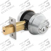 DORMAKABA Deadbolt Lock: Cylindrical, SFIC, 2 in Door Thick - Max, Chrome (MPN QDB282626S4DBSSCKD). Key specifications — ADA Compliant: Yes; Brand: DORMAKABA; Cylinder Core Type: Small Format Interchangeable Core Cylinder; Finish: Satin Chromium-Plated; Keyway Type: Schlage C; Ligature Resistance: Not Ligature-Resistant.