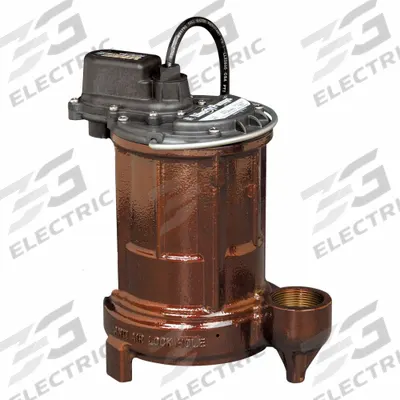 LIBERTY PUMPS Submersible Sump Pump: 1/3 hp, 230V AC, 45 gpm Flow Rate @ 10' of Head - General Purpose Submersible Sump Pumps