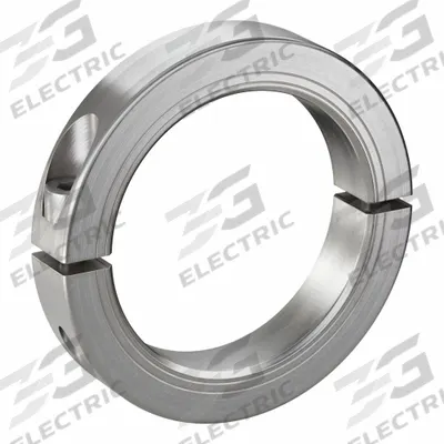 RULAND MANUFACTURING Shaft Collar: 2-Piece, Metric with Inch Bore, Round, Clamp-On - Stainless Steel Shaft Collars