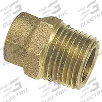 NIBCO Sweat Fitting Adapter: 3/4 in CTS x 1 1/4 in Pipe, Cup x MNPT, Bronze (MPN 704R-LF 3/4X11/4)
