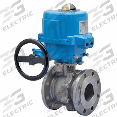 BONOMI Electrically Actuated Two-Way Ball Valve: 2 in, Stainless Steel, 12V AC/DC - Stainless Steel Electrically-Actuated Ball Valves