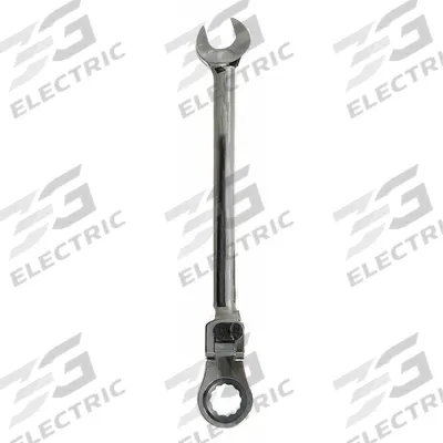 WESTWARD Combination Wrench: Alloy Steel, Chrome, 22 mm Head Size, 13 in Overall Lg - Metric 12-Point Ratcheting Combination Wrenches