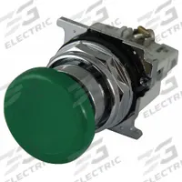 EATON Mushroom Head Push Button: Non-Illuminated, Mushroom Head Profile, Metallic, 30 mm, 2NO (MPN 10250T123-2). Key specifications — Brand: EATON; Action: Momentary; Series: 10250T; Push Button Material Type: Metallic.