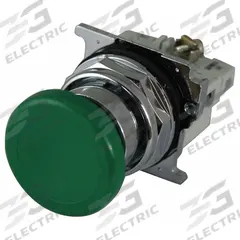 EATON Mushroom Head Push Button: Non-Illuminated, Mushroom Head Profile, Metallic, 30 mm, 2NO (MPN 10250T123-2). Key specifications — Brand: EATON; Action: Momentary; Series: 10250T; Push Button Material Type: Metallic.