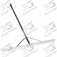 SEYMOUR MIDWEST Landscape Rake: Aluminum, Aluminum Handle, Straight Handle Type, 66 in Handle Lg (MPN 12036GRA). Key specifications — Tine Material: Aluminum.