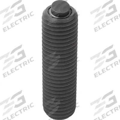 KIPP Fully-Threaded Gripper w/Flat Pad: Steel Insert, M20, 50 mm Thread Lg - Fully-Threaded Grippers with Flat Steel Pad