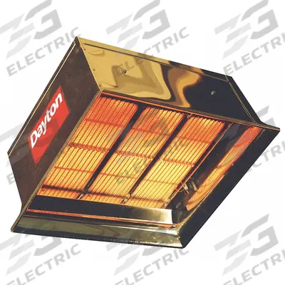 Dayton Gas Infrared Flat Panel Heater: Propane, 90,000 BtuH Heating Capacity Input - Suspended Infrared Flat Panel Gas Ceiling Heaters