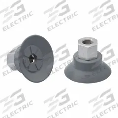 SCHMALZ Vacuum Pad Assembly: G1/8 in, 54.3 mm Pad Dia, NBR, 55 A, Gray, 31 mm Pad Ht (MPN 10.01.01.14095). Key specifications — attr1019168: 55 A; attr1019165: 10.01.01.14095; attr1019167: SCHMALZ; attr1019180: Gray.