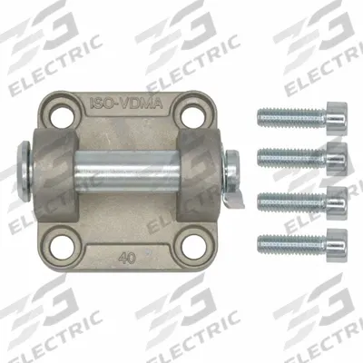 Parker Clevis Bracket: Clevis, Fits 80 mm Bore Dia, 95 mm Overall Lg, Aluminum - Clevis Mounting Hardware