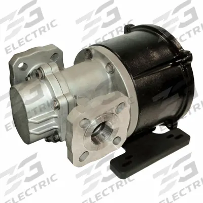 PULSAFEEDER Rotary Gear Pump Head: Magnetic Drive, 316 Stainless Steel, 1-1/2" DIN Flange - Mag-Drive Gear Pump Heads
