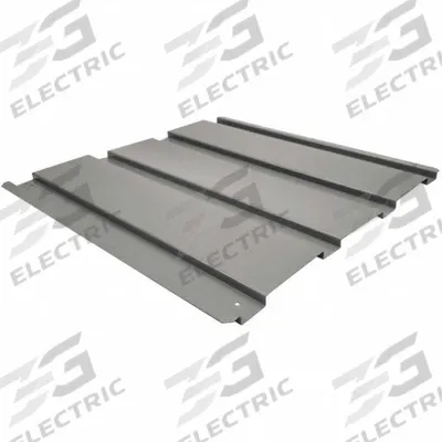 LYON Ribbed Decking: 24 in x 24 in x 3 5/8 in, 20 ga Decking, Steel - Ribbed Steel Decking for Bulk Racks