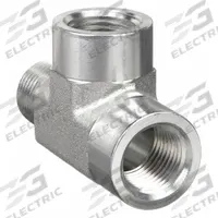 PARKER Metal Pipe Tee: Tee, Carbon Steel, 1/2 in x 1/2 in x 1/2 in, 4,800 psi (MPN 8-8-8 ST-S). Key specifications — Pipe Fitting Material: Carbon Steel; Brand: PARKER; Maximum Operating Pressure: 4,800 psi; Connector Type: Adapter; (DO NOT SEND) Manufacturer Location: Globally Sourced; Fitting Pipe Size: 1/2 in x 1/2 in x 1/2 in.