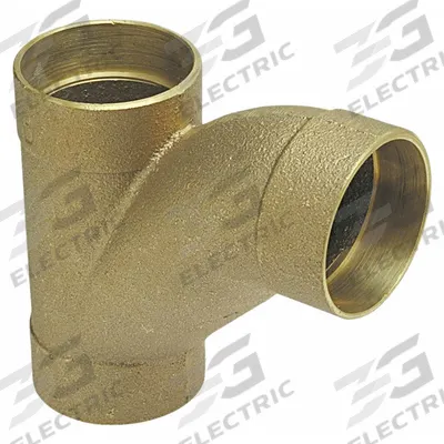 NIBCO Sweat Fitting Wye: 2 in CTS x 2 in CTS x 1 1/2 in CTS, Cup x Cup x Cup - Drain, Waste & Vent Wrot Copper & Bronze Tube Fittings
