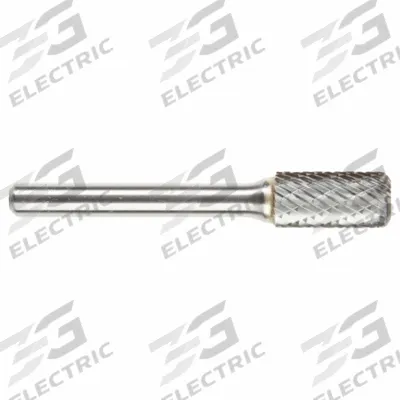 SGS PRO Carbide Bur: Cylinder, SA-5CR, Double Cut, 1/2" x 1" Head - Corner Radius Double-Cut Cylinder Burs