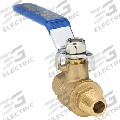APPROVED VENDOR Manual Two-Way Ball Valve: 1/4 in, Brass, Straight, MNPT x FNPT - Brass Ball Valves