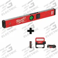 MILWAUKEE Digital Level: Includes Batteries, ±0.10°, 24 in Overall Lg, 4V Battery Size, ±0.03°, LED (MPN MLDIG24, 2114-21). Key specifications — attr934737: MILWAUKEE; attr939806: ±0.10°; attr939808: 4V; attr981185: Yes.