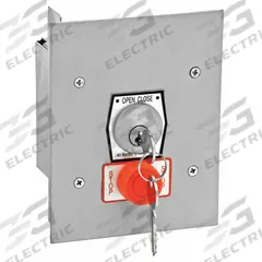 AMERICAN GARAGE DOOR SUPPLY Keyswitch: Open-Close-Stop, Momentary Contacts, Outdoor, Flush Mount (MPN 1KFS-X). Key specifications — Includes: Back Box; Manufacturer Part Number: 1KFS-X; Brand: AMERICAN GARAGE DOOR SUPPLY; Compatible Product Type: Commercial Garage Door Operators; Contact Form: Momentary Contacts; Control Functions: Open-Close-Stop; For Location: Outdoor; Mounting Location: Flush Mount.