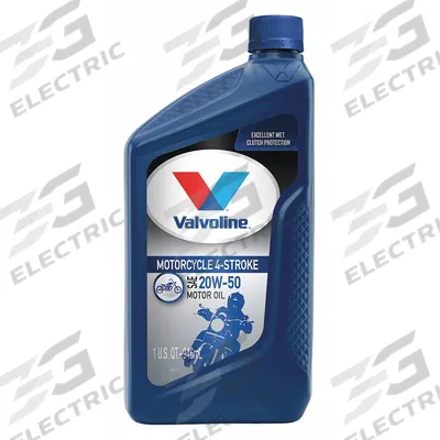 VALVOLINE Engine Oil: Conventional, 1 qt Size, Bottle, 20W-50 - 2-Cycle, 4-Cycle & Powersports Engine Oil