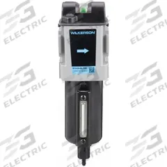 WILKERSON Compressed Air Filter: Coalescing, 1/2 in NPT, 0.5 micron, 85 cfm, 150 psi Max Op Pressure (MPN M18-04-BL00B). Key specifications — attr110055: M18; attr110008: WILKERSON.