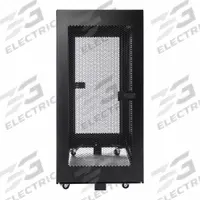 RITTAL Communication Storage Cabinets: 24 Rack Units, 47 1/4 in x 23 5/8 in x 42 1/8 in, Floor Mount (MPN 9982200). Key specifications — Brand: RITTAL; Includes: Installed Caster Kits; Material: Carbon Steel; Features_Broad: With Side Panels.