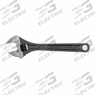 PROTO Adjustable Wrench: Alloy Steel, Black Oxide, 10 1/8 in Overall Lg - General Purpose Adjustable Wrenches