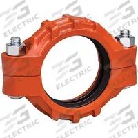 VICTAULIC Clamp Coupling: Flex Bolted Clamp, 4 in x 4 in, Ductile Iron, 1,000 psi (MPN L040077PE0). Key specifications — Brand: VICTAULIC; Maximum Operating Pressure: 1,000 psi; Fitting Pipe Size: 4 in x 4 in.