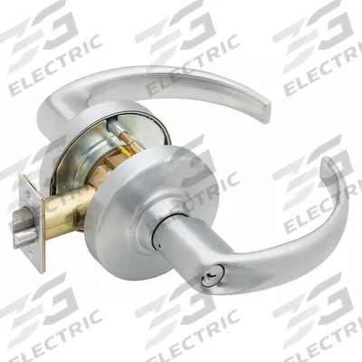 SCHLAGE Door Lockset: Office Lever Locksets, Chrome