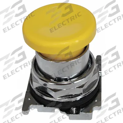 EATON Mushroom Head Push Button: 30 mm, Non-Metallic - Mushroom-Head Push-Button Operators