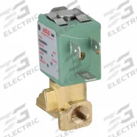 ASCO Solenoid Valve: 2-Way, Normally Closed, 1/8 in Pipe Size, 110V AC/120V AC, Compact, Brass Body (MPN SC8256B045V). Key specifications — Pipe Size: 1/8 in; Voltage: 120V AC; Brand: ASCO.