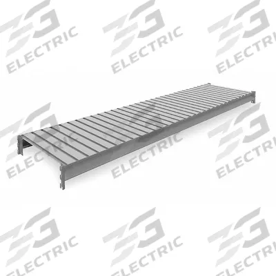 TENNSCO Shelf: 96 in x 24 in, 22 ga Beams, Steel - Ribbed Steel Decking Bulk Rack Shelf Kits
