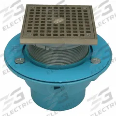 ZURN Floor Drain: 8 in Overall Dia, 6 in Grate Size, 4 in Nominal Pipe Size, Cast Iron, Slotted (MPN GR-FS06NI-C4N-PS-CC). Key specifications — Brand: ZURN.