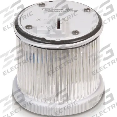 EDWARDS SIGNALING Tower Light Module: Steady, 240V AC, White, 70 mm Overall Dia - Steady Light Modules