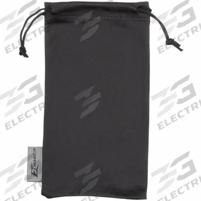 EDGE EYEWEAR Lens Cleaning Bag: Drawstring Closure Type, Belt Clip Not Included, Black - Bags for Safety Glasses