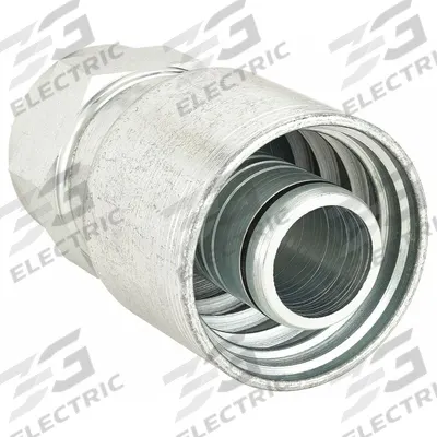 AEROQUIP Hydraulic Crimp Fitting: Steel x Steel, Straight, -20 For Hose Dash Size - Aeroquip Crimp Hydraulic Hose Fittings with JIC Connection