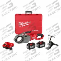 MILWAUKEE Pipe Threading Machine Kit: Cordless, M18, For 1/8 in to 2 in Pipe, 0 Die Heads (MPN 2874-22HD). Key specifications — attr551379: Support Arm; attr553540: 12R; attr551340: (2) Batteries; attr551343: Not Included.